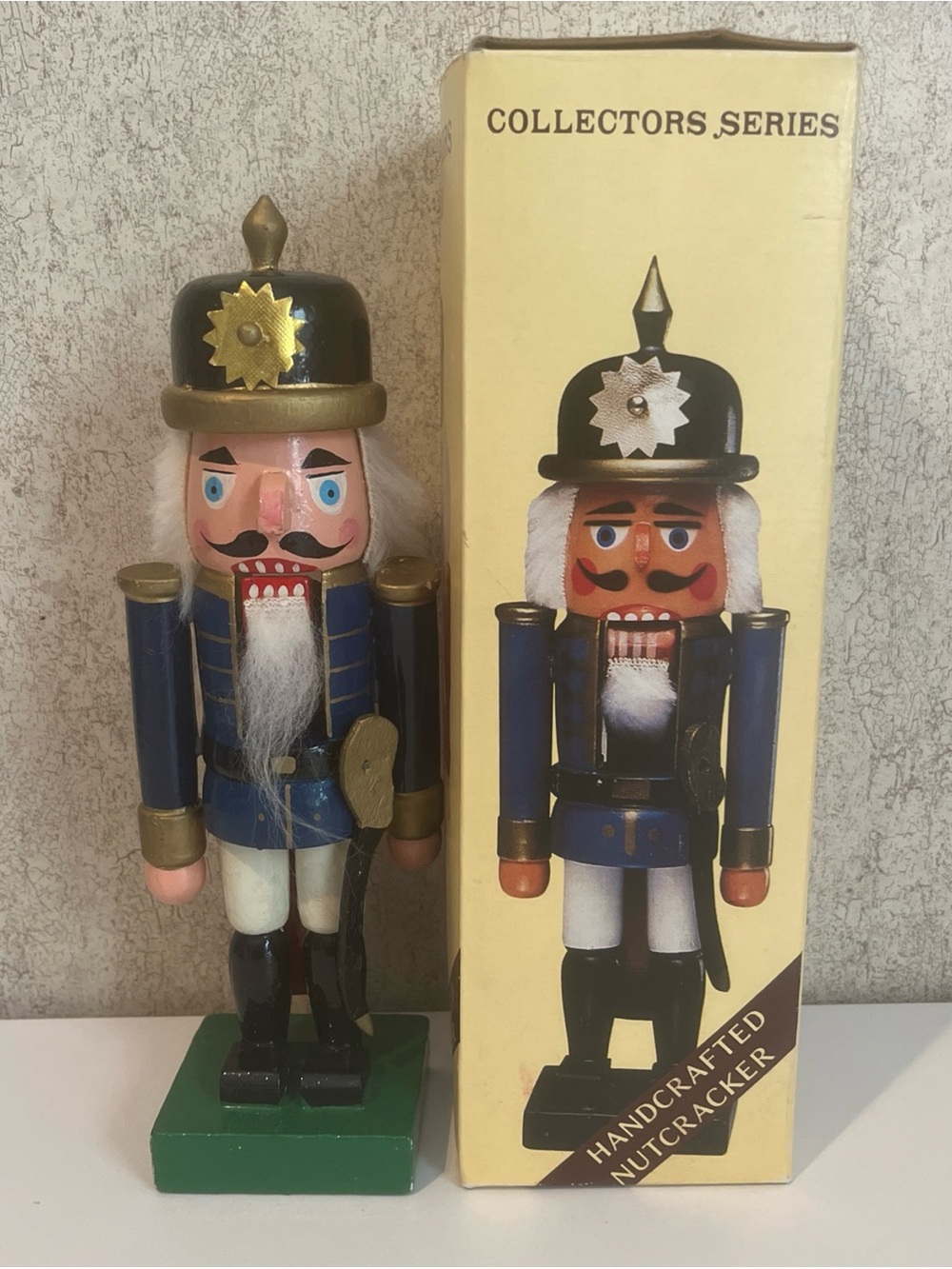 Collector Series Handcrafted Nutcracker Hessian Soldier in Opened Box 10”